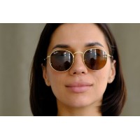 Ray Ban Round Metal 3447-brown-g